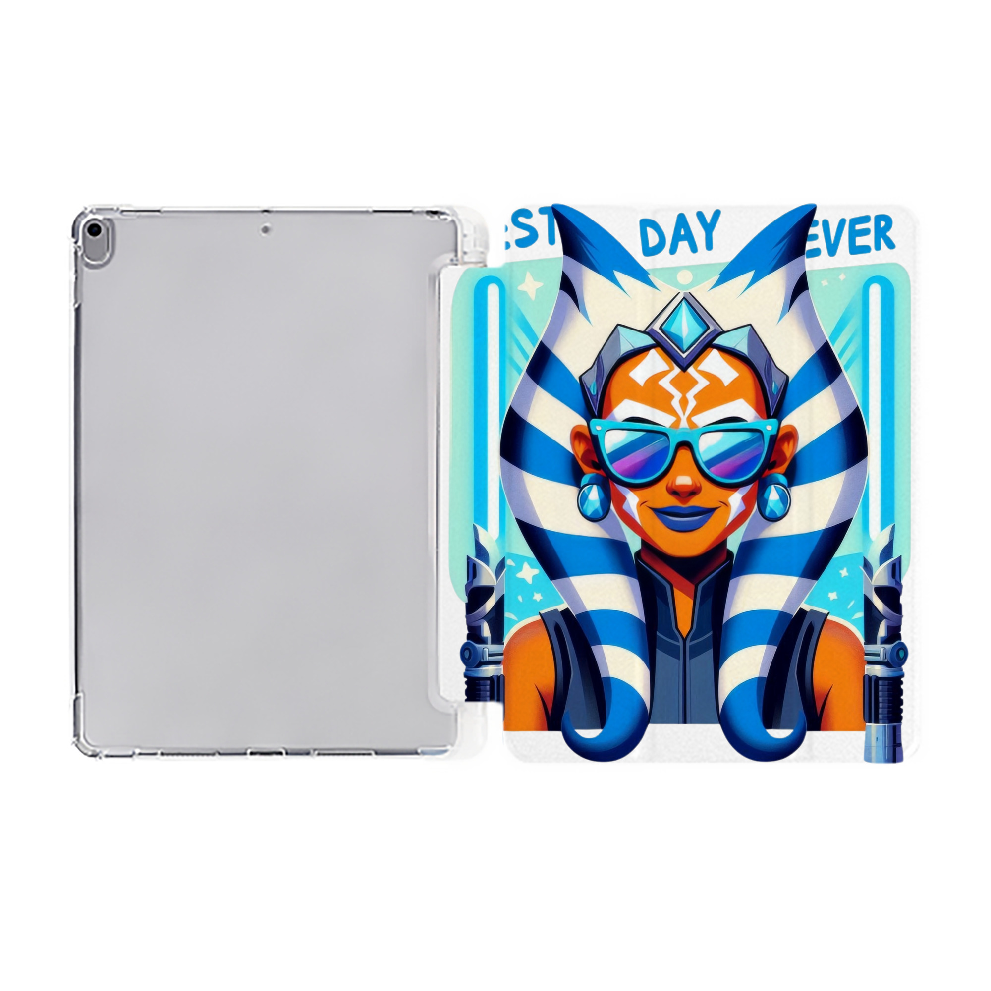 （画像用） スター・ウォーズ Star Wars IPad ケース ペン収納付き 三つ折りスタンド PUレザー×シリコン 対応機種9.5/10.5/10.9インチ